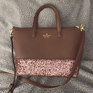 COPY - Kate Spade Ina Greta Court Glitter Crossbody Bag Top Handle Handbag
